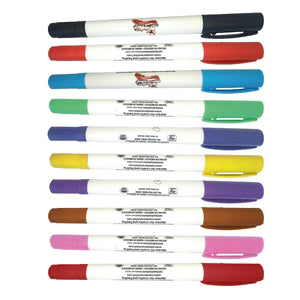 Plumón de Punta Doble Punta de 10 Piezas