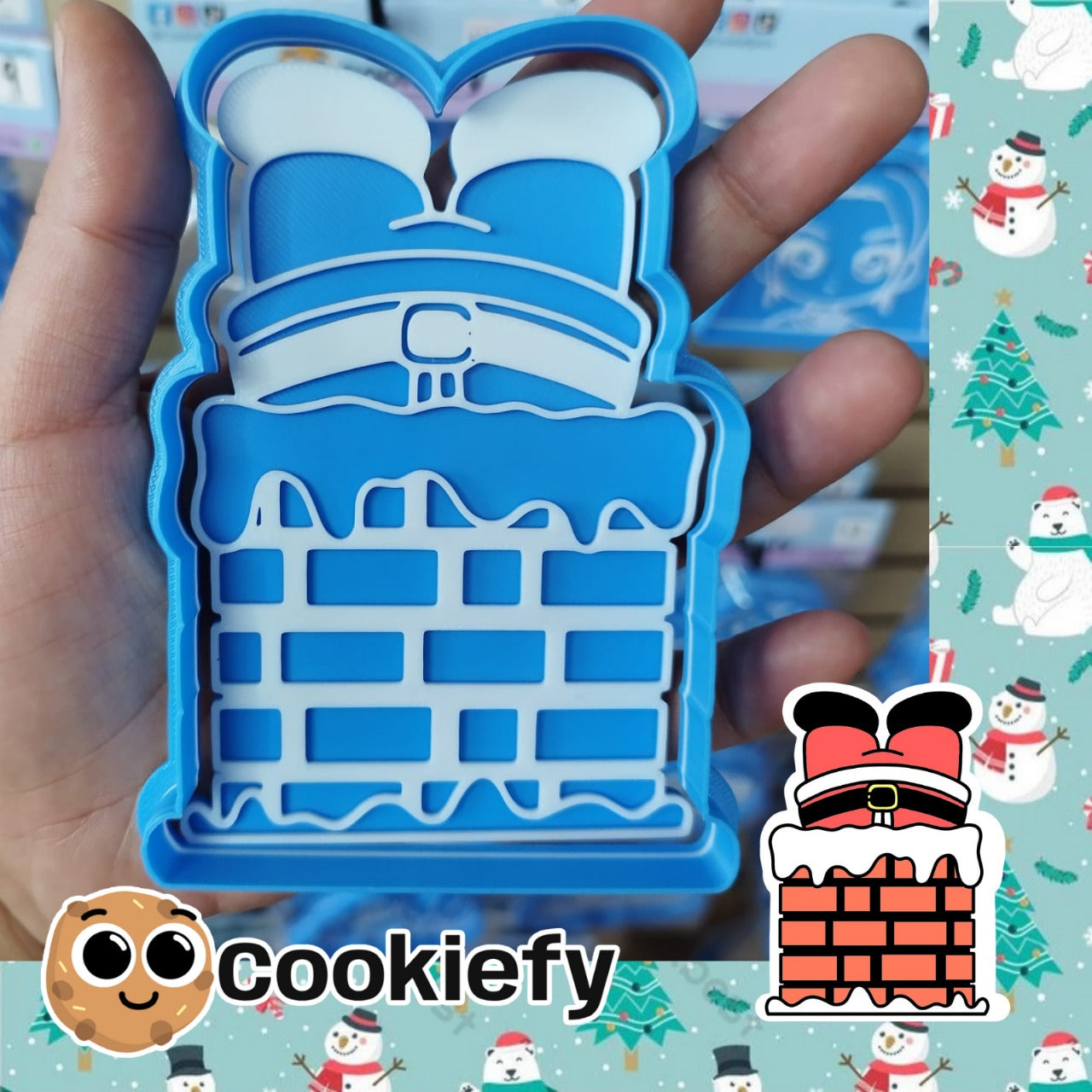 Santa Claus en Chimenea