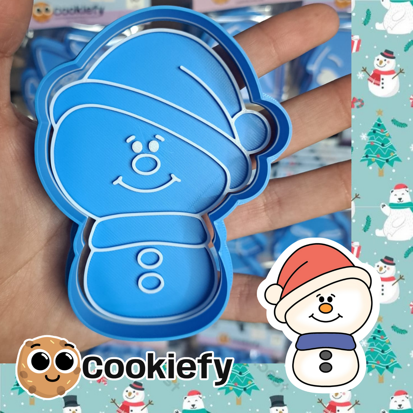 Muñeco de Nieve con Gorrito