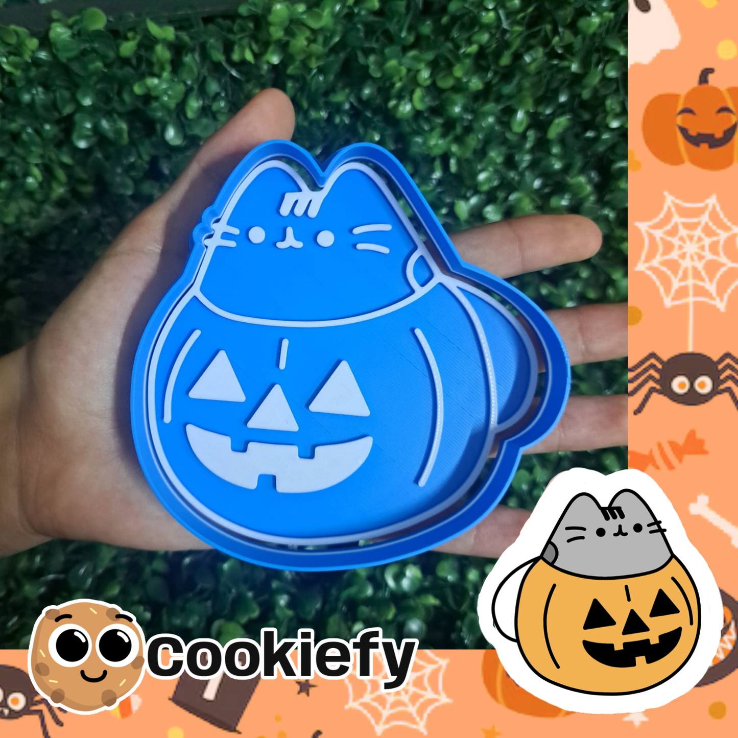 Pusheen en una Calabaza