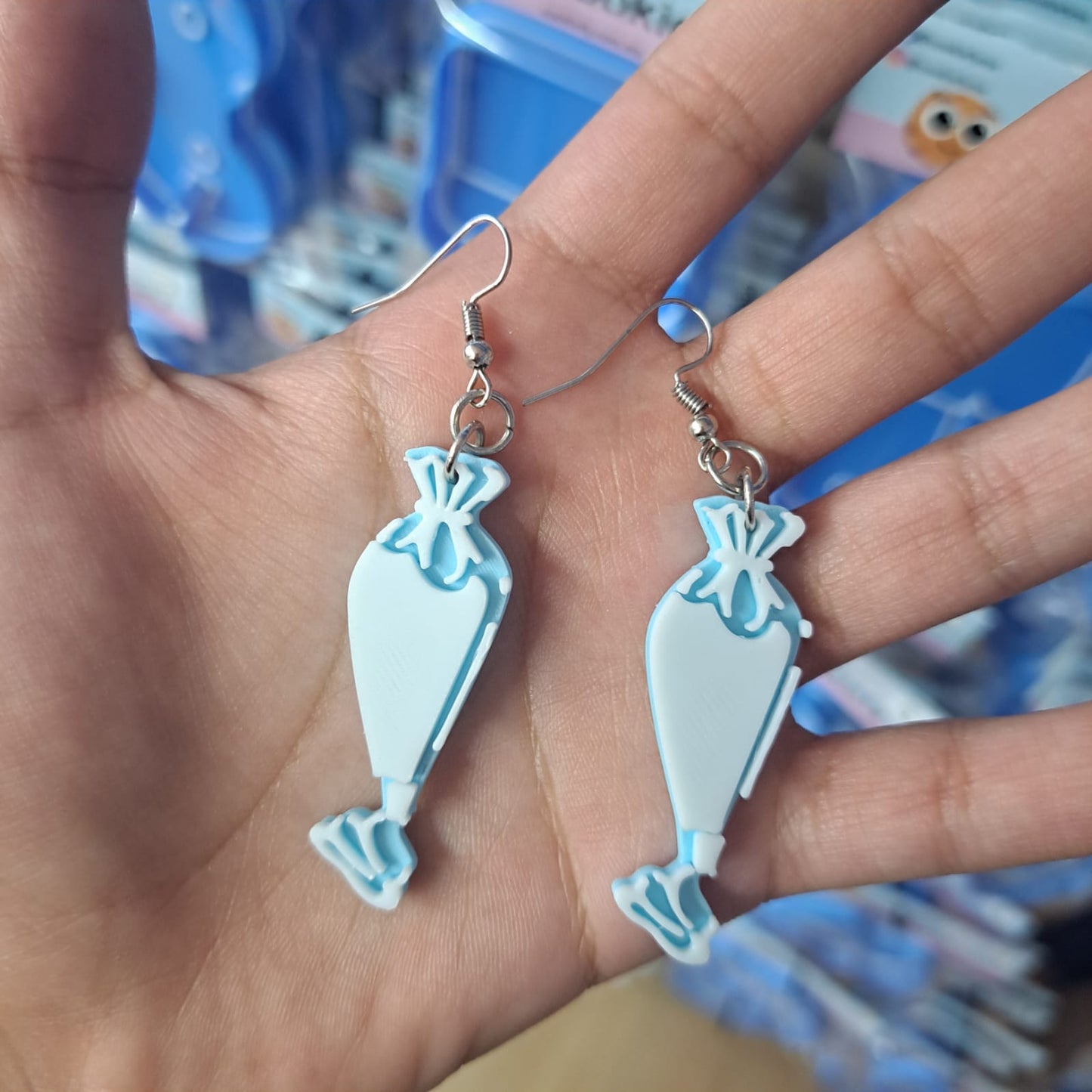 Aretes Mangas Pasteleras Chicas