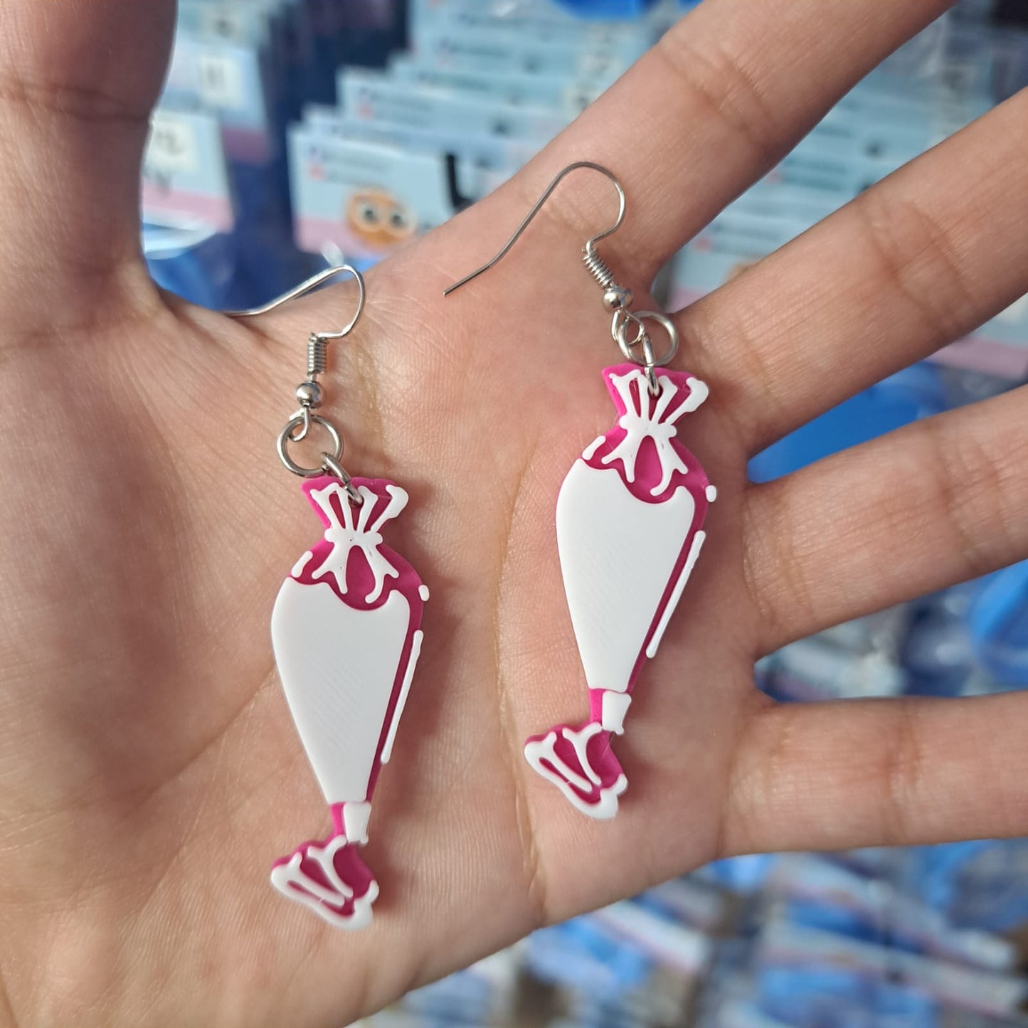 Aretes Mangas Pasteleras Chicas