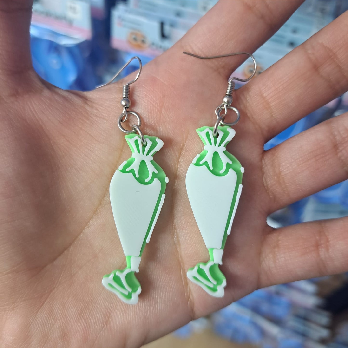 Aretes Mangas Pasteleras Chicas