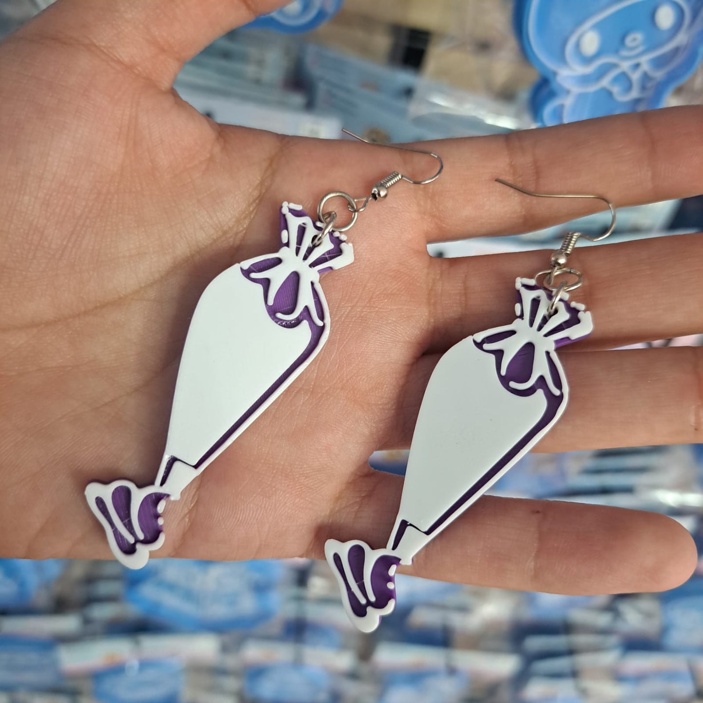 Aretes Mangas Pasteleras Grandes