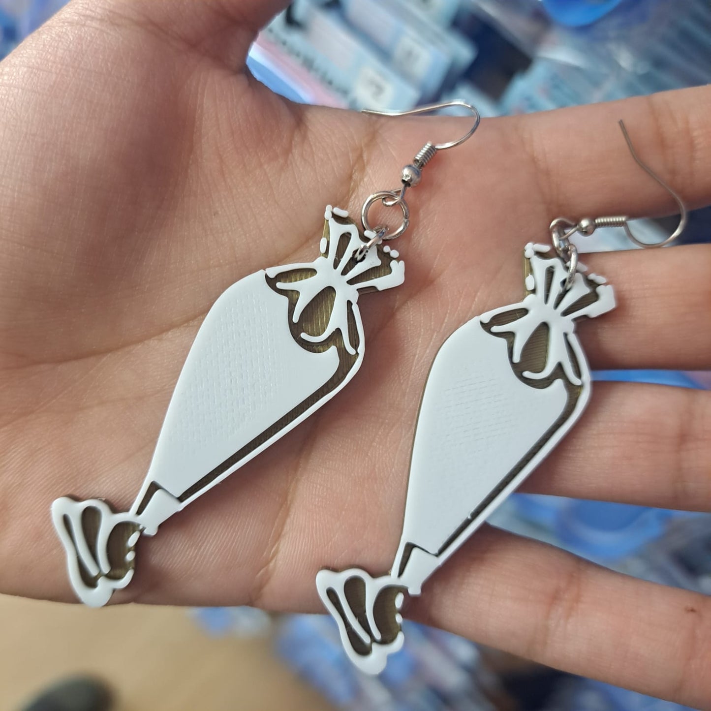 Aretes Mangas Pasteleras Grandes