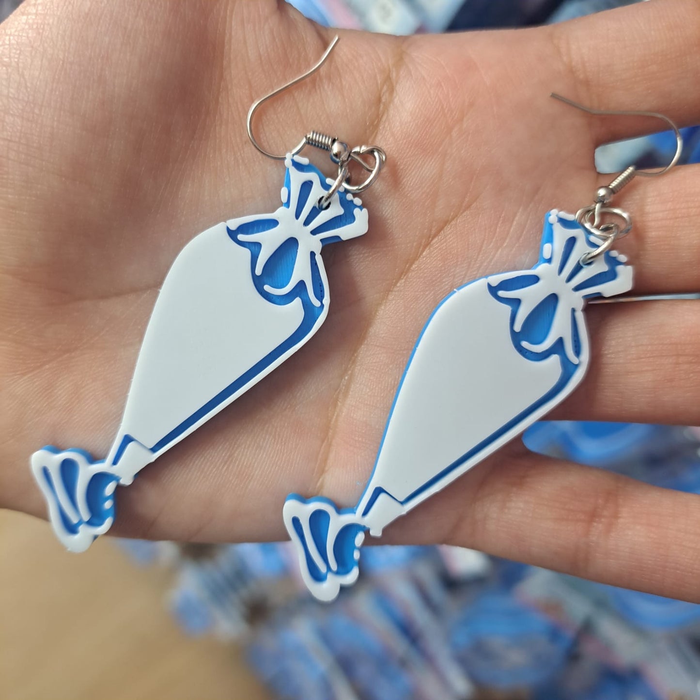 Aretes Mangas Pasteleras Grandes