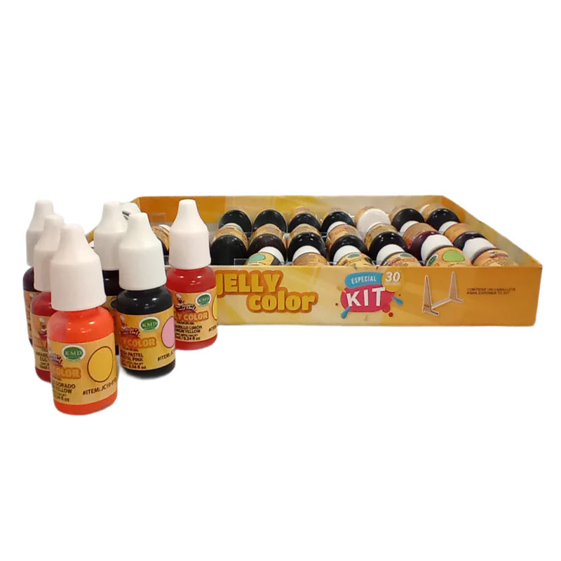 Kit Jelly Color 10 ml Los 30 colores más solicitados