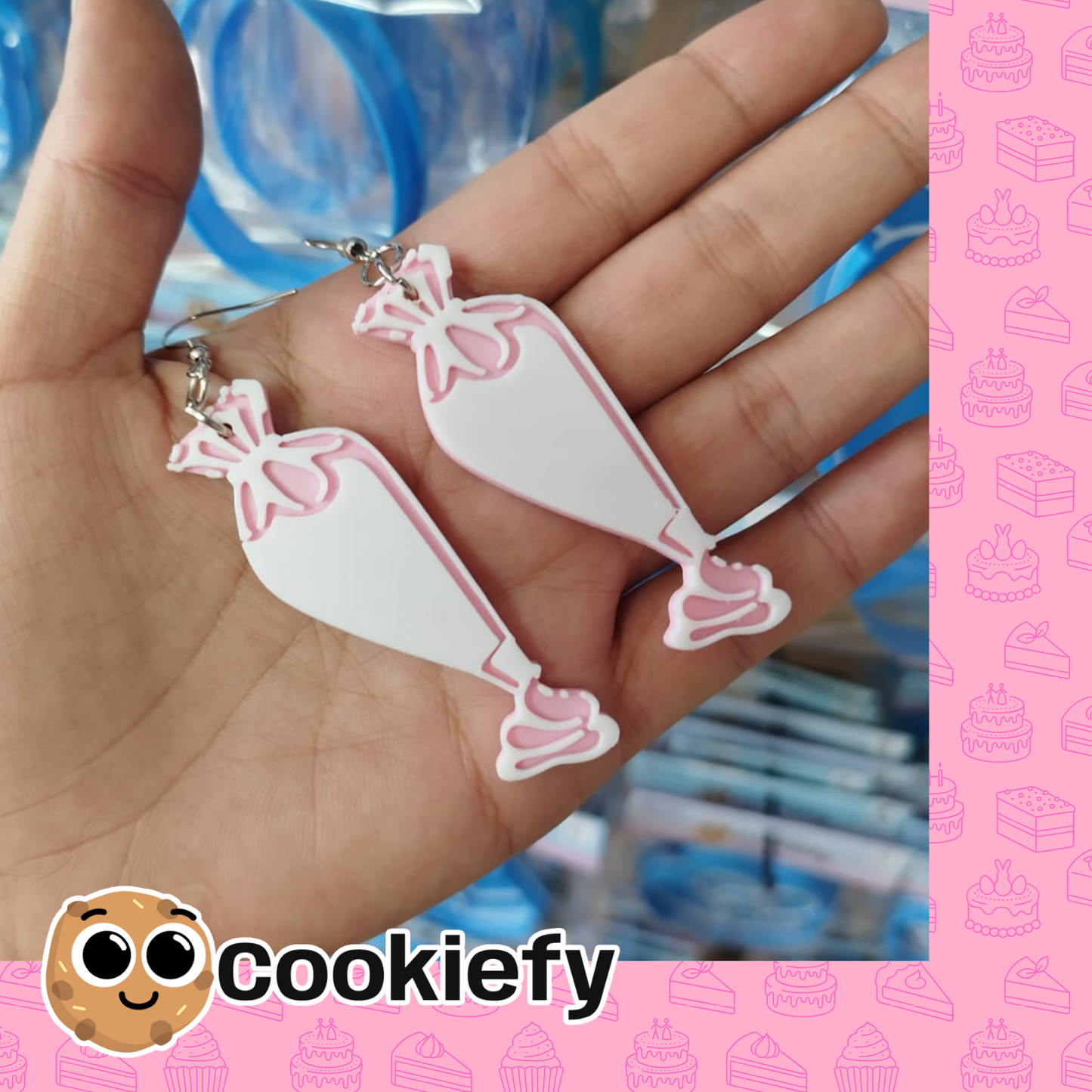 Aretes Mangas Pasteleras Grandes