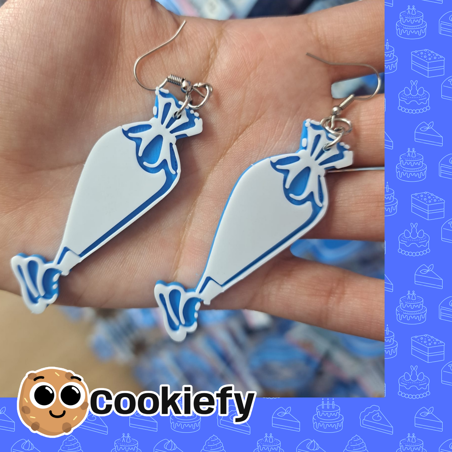 Aretes Mangas Pasteleras Grandes