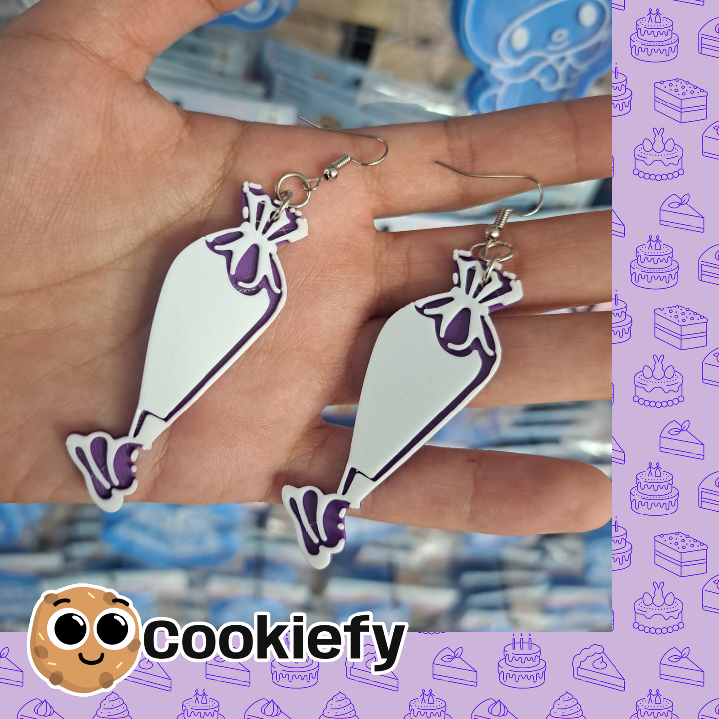 Aretes Mangas Pasteleras Grandes