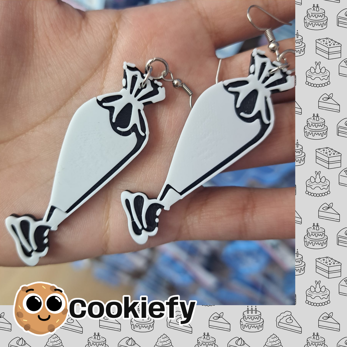 Aretes Mangas Pasteleras Grandes