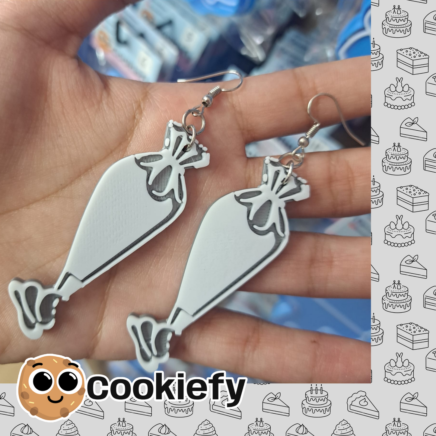 Aretes Mangas Pasteleras Grandes