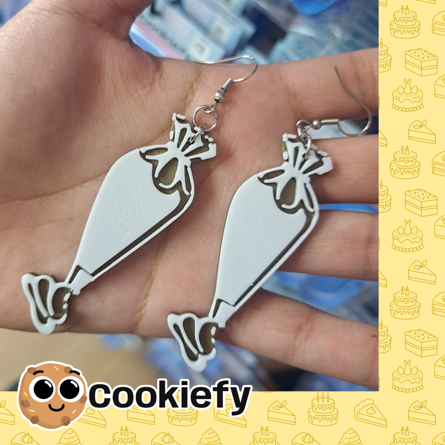Aretes Mangas Pasteleras Grandes