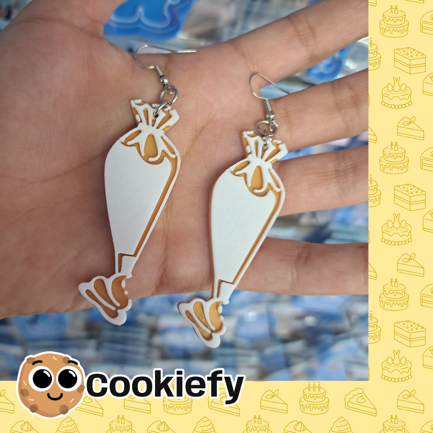 Aretes Mangas Pasteleras Grandes