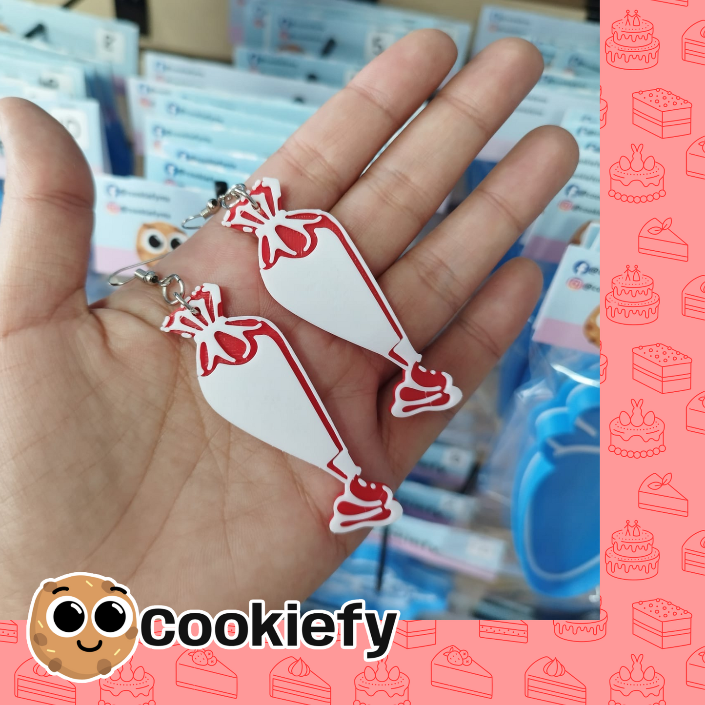 Aretes Mangas Pasteleras Grandes