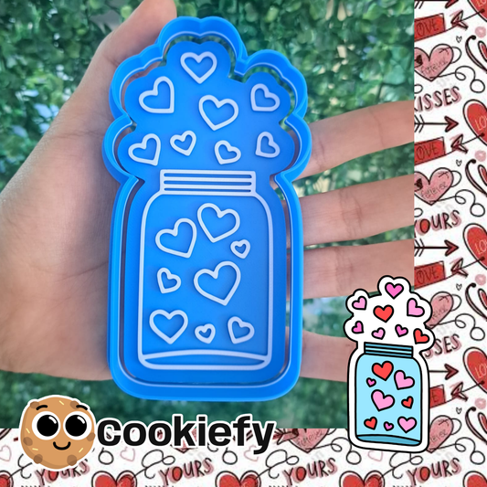 Frasco con Corazones