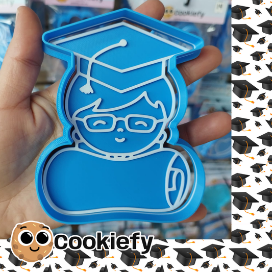 Graduado con letrero