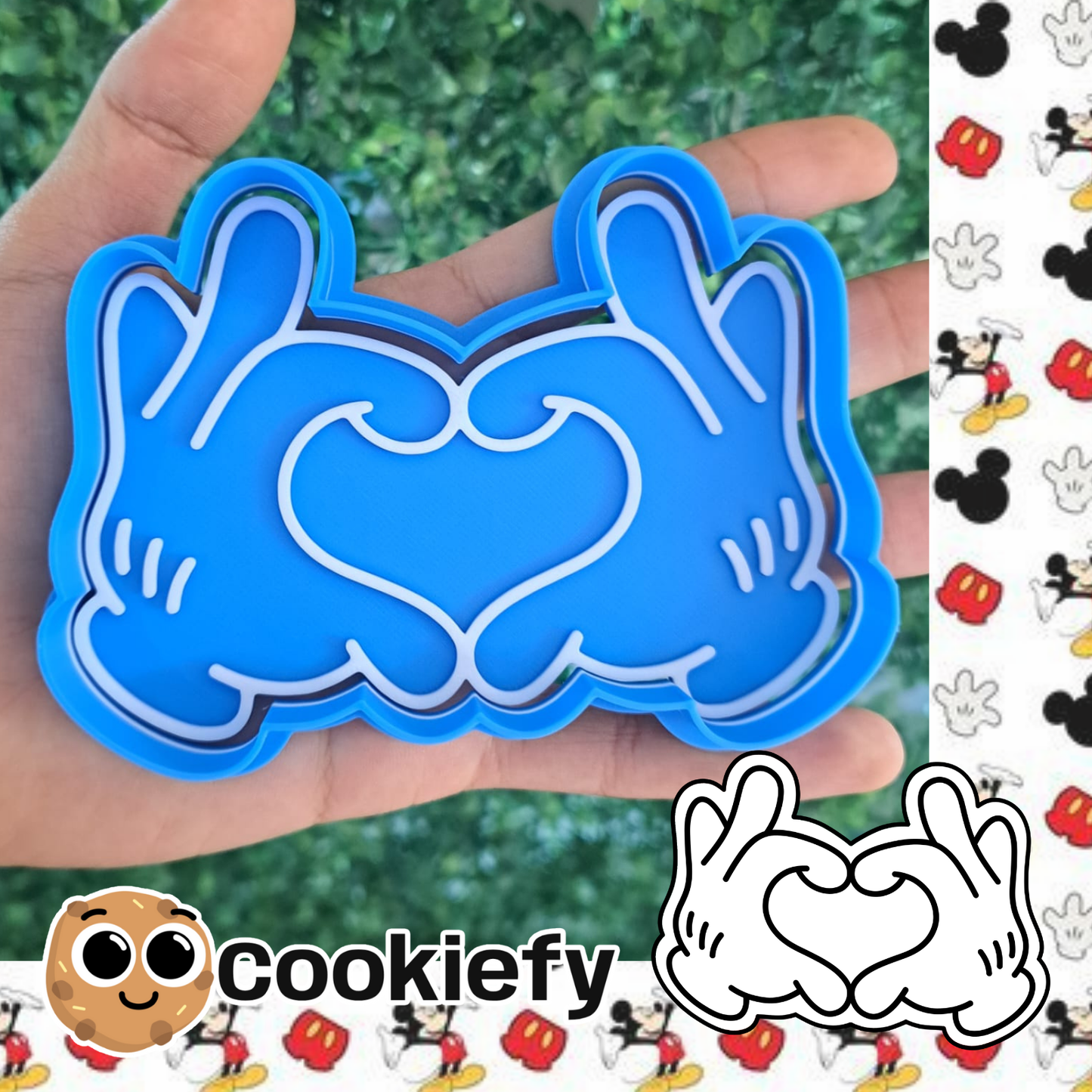 Corazón de Guantes de Mickey