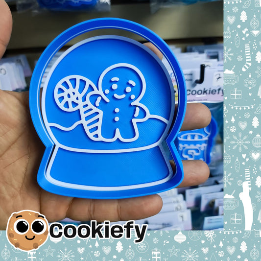 Domo de Nieve con Galleta de Jengibre