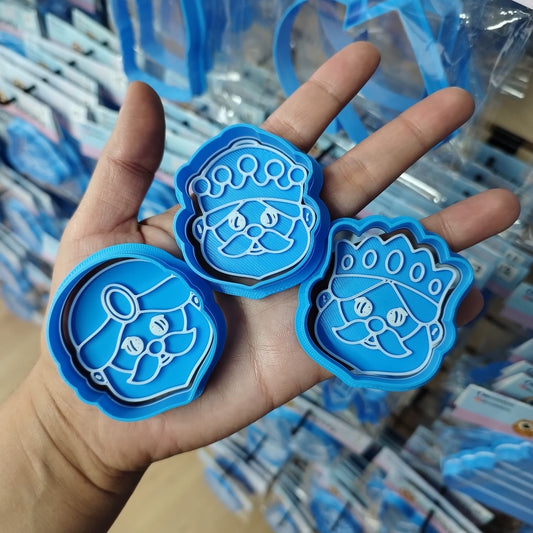 Paquete de caritas de Reyes Magos