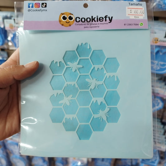 Stencil Panal de abejas