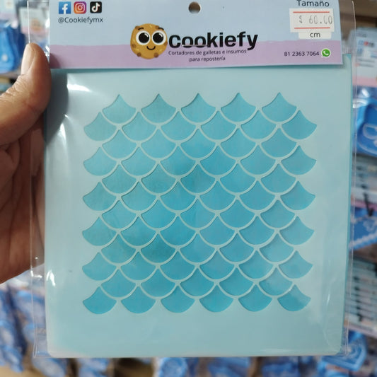 Stencil escamas