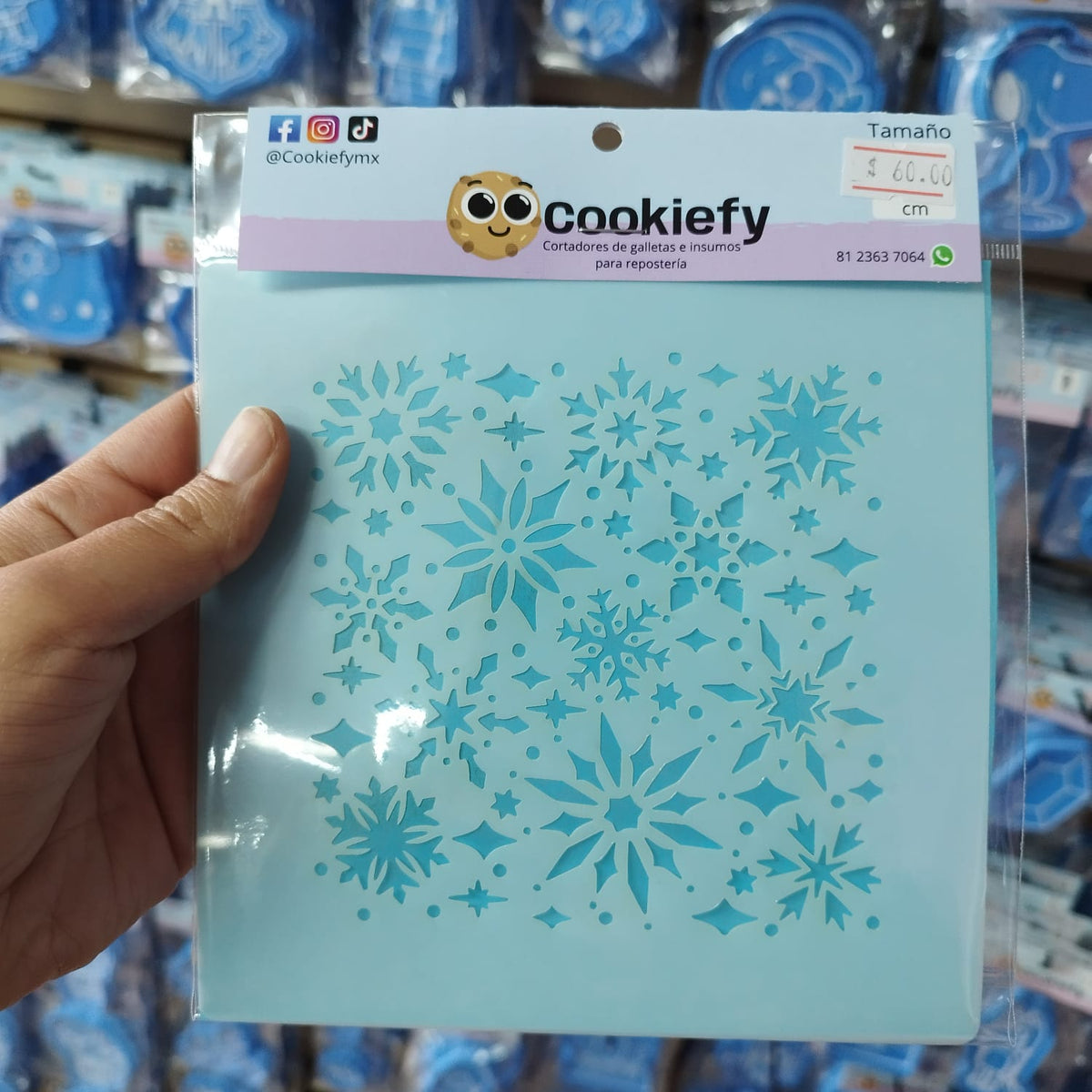 Stencil Copos de Nieve 2