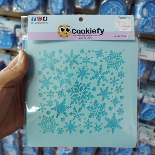Stencil Copos de Nieve