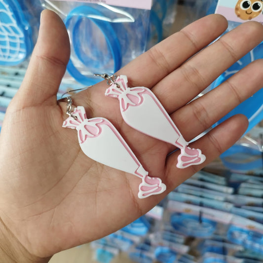 Aretes Mangas Pasteleras Grandes