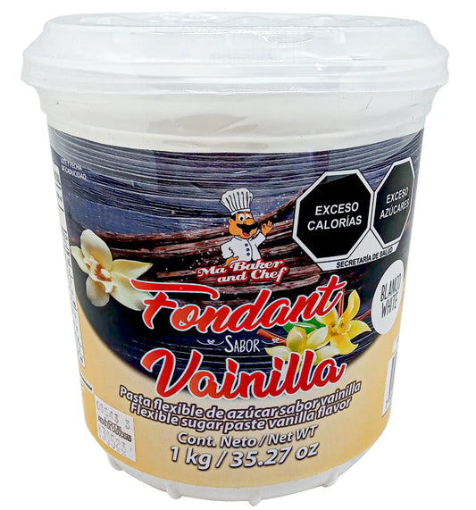 Fondant en Pasta Blanco Sabor Vainilla